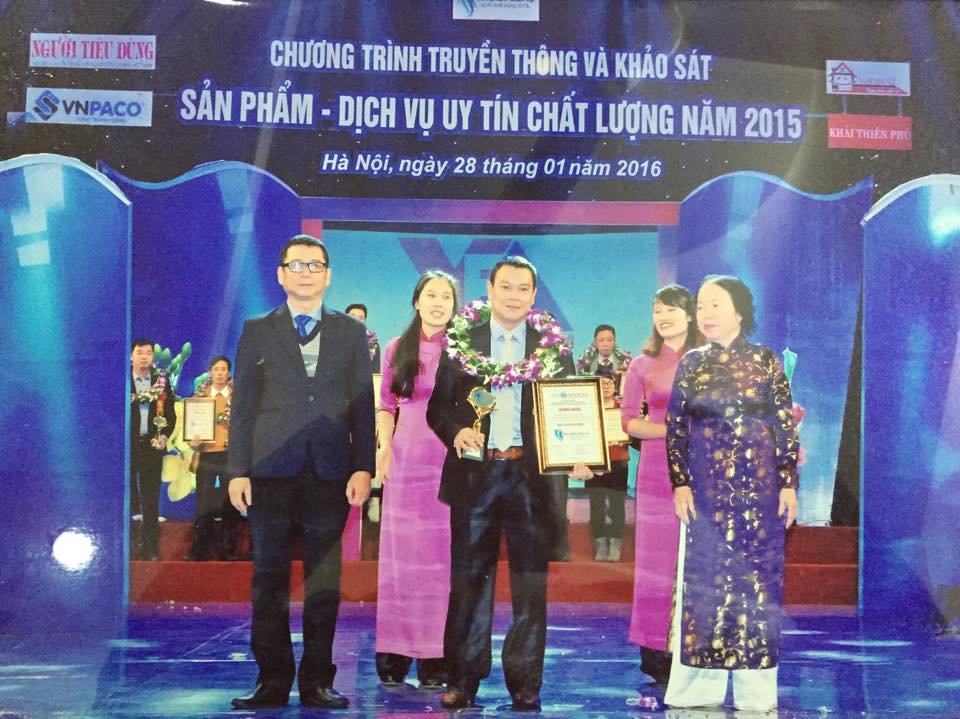 VFAVIETNAM đạt danh hiệu “ Sản phẩm, dịch vụ Uy tín, Chất lượng năm 2015”